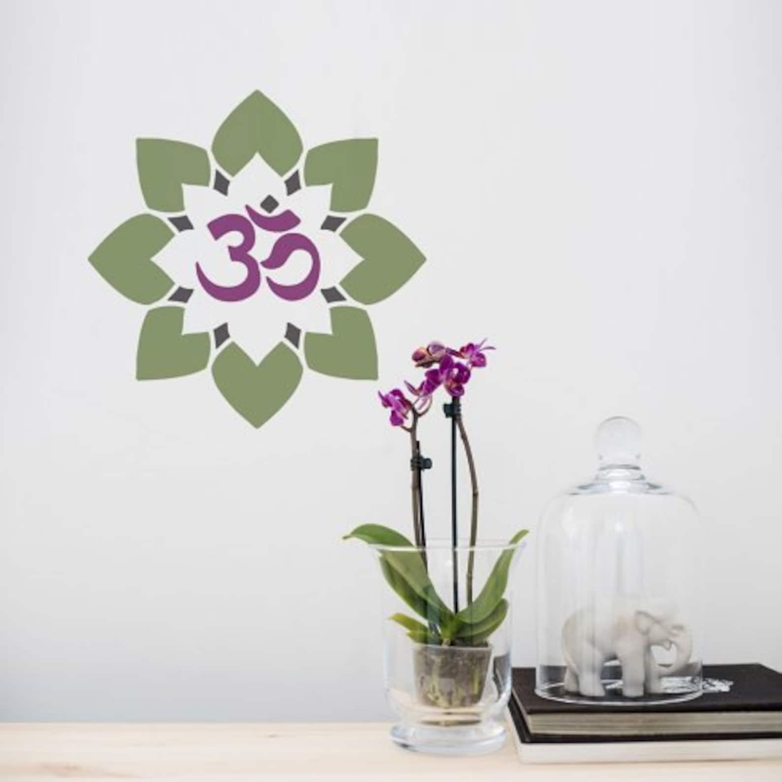 OM Symbol Stencil for Walls MANDALA STENCIL Large Mandala - Etsy