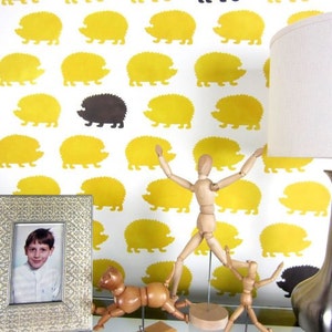 Hedgehogs Wall Stencil Pattern -SM- Kids room ideas - Trendy stencils for DIY home décor