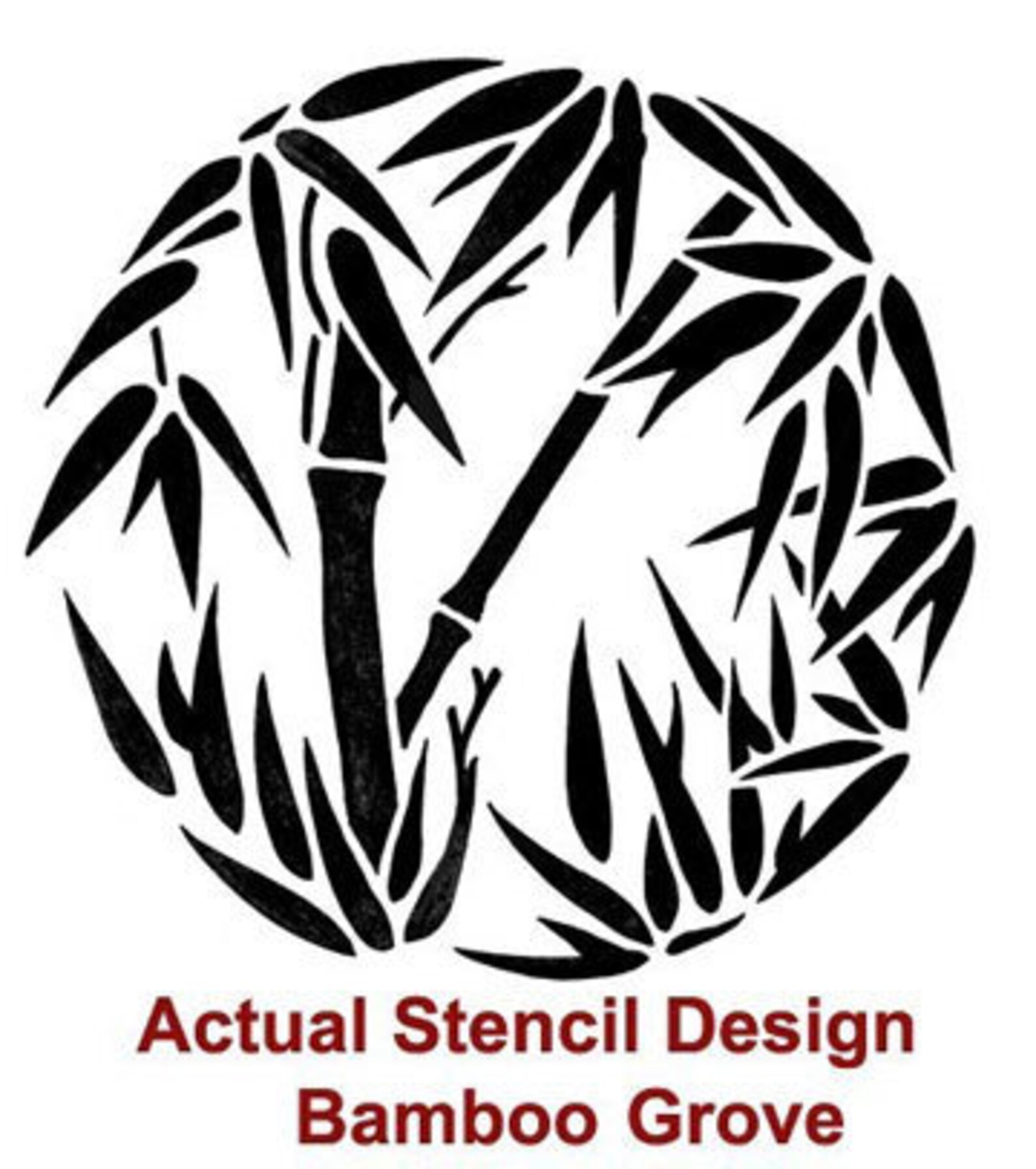 Bamboo Grove Wall Art Stencil SMALL Size Easy DIY Wall Etsy