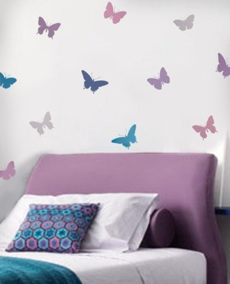 Butterfly Stencils 4pc kit Easy decor, Nursery, Kids Room, Crafts, Fabrics, Furniture stencils image 1