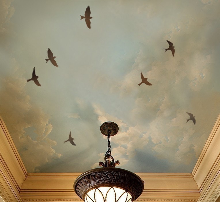 Flying Birds 3 Pc Stencil Kit Wall Art Instead Of India - Flying Birds Wall Decor India Flying Birds 3 Pc Stencil Kit Wall Art Instead Of India - Flying Birds Wall Decor India
