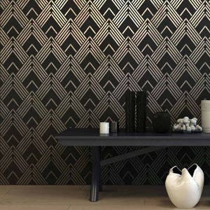 Lexington Wall Stencil - LARGE WALL STENCILS instead of Wallpaper - Easy to Use Wall Stencils for a Quick Room Update - Stencils for Walls