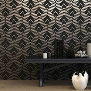Lexington Wall Stencil - Large Wall Stencil for Painting - Better Than Wallpaper - Stencils for Crafts - Reusable