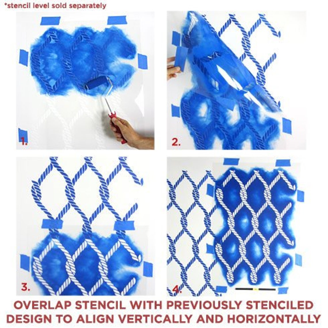 Perfect Catch Stencil - LARGE WALL STENCIL – Nautical Wall Stencils ...