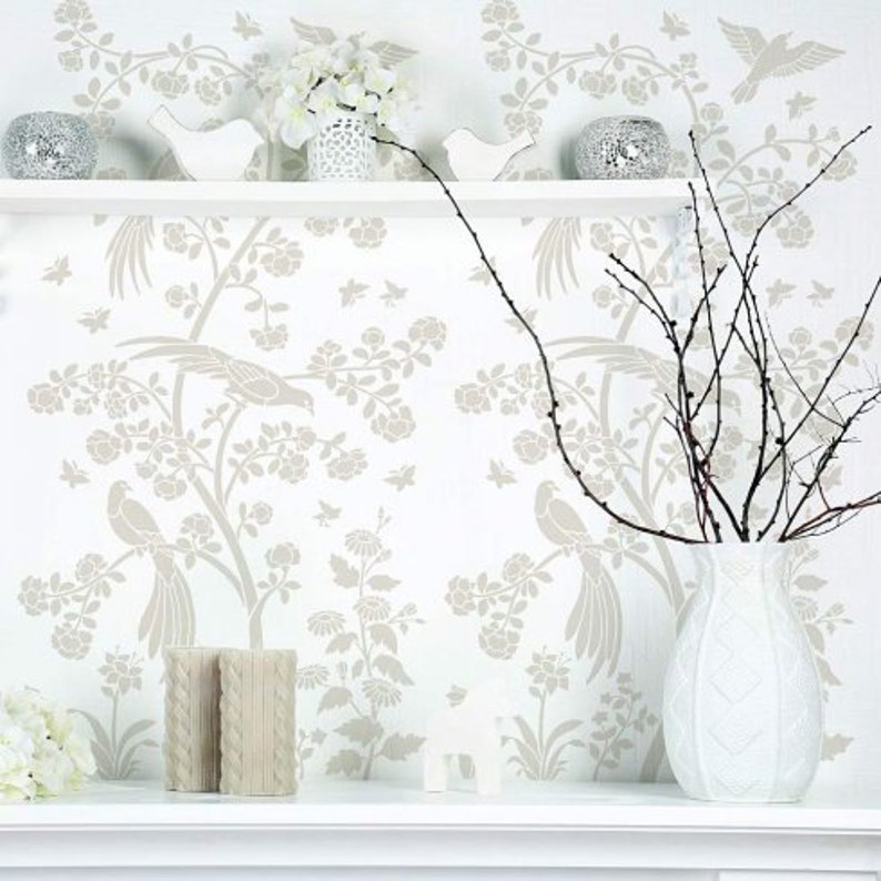 Outdoor Wall Mural Stencils Wall Design Ideas
