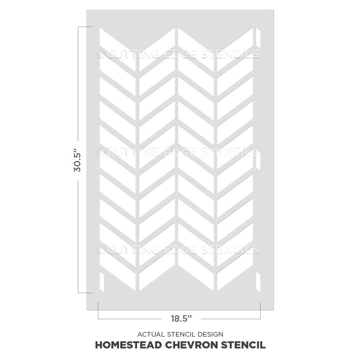 Homestead Chevron Wall Stencil Wall Painting Stencils for Etsy