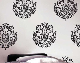 Wall Stencil Brocade No.1 MED - Reusable Wall Stencil Better than wall decals