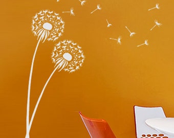 Dandelion Wall Stencil - WALL ART STENCIL instead of Decals - Easy to Use Wall Stencils for a Quick Room Update – Floral Stencils for Walls
