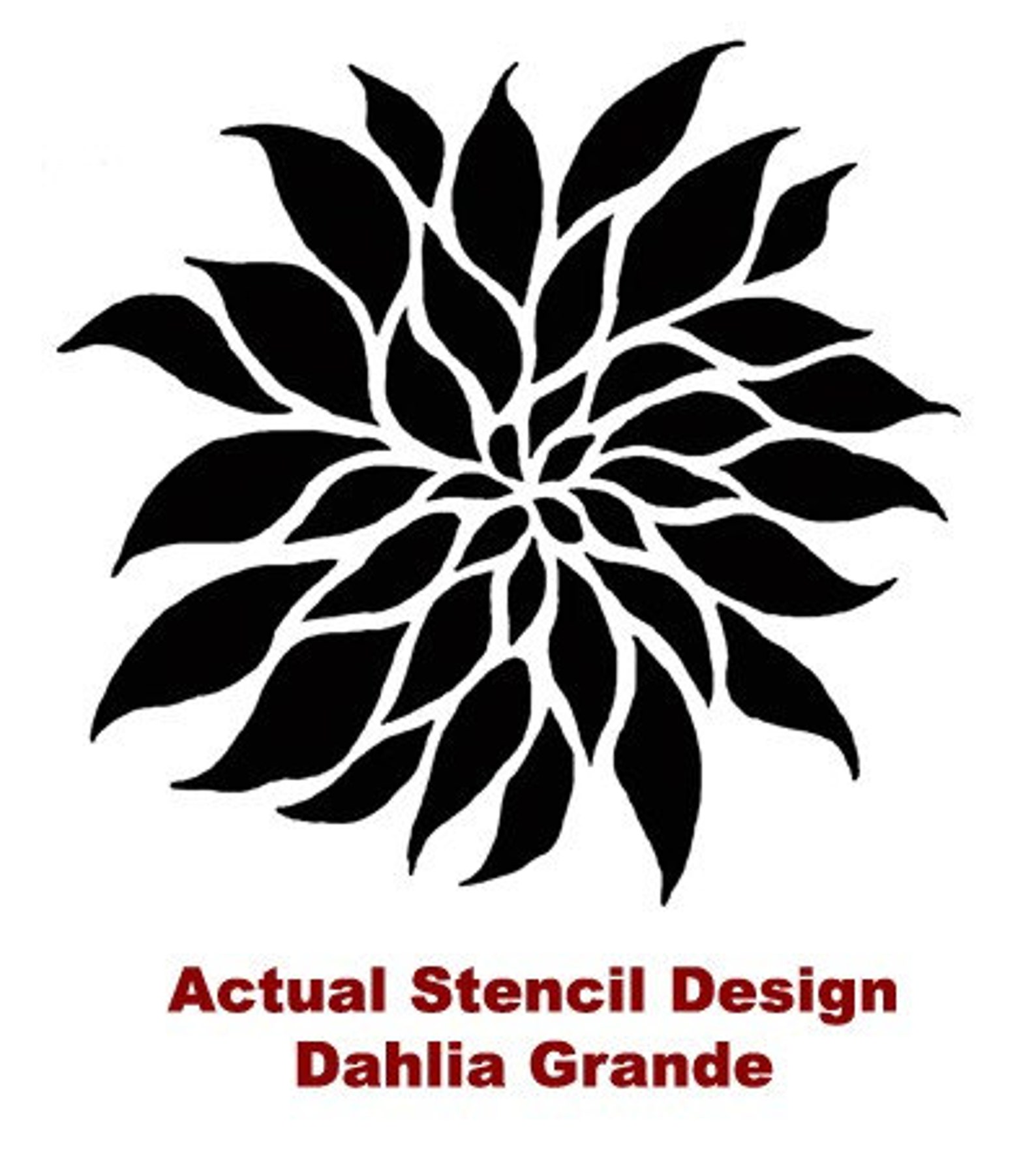 Flower Stencil Dahlia Grande SM Reusable wall stencils Etsy