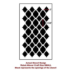 Craft Stencil Rabat size SM Stencils for furniture, pillows, DIY home decor image 4