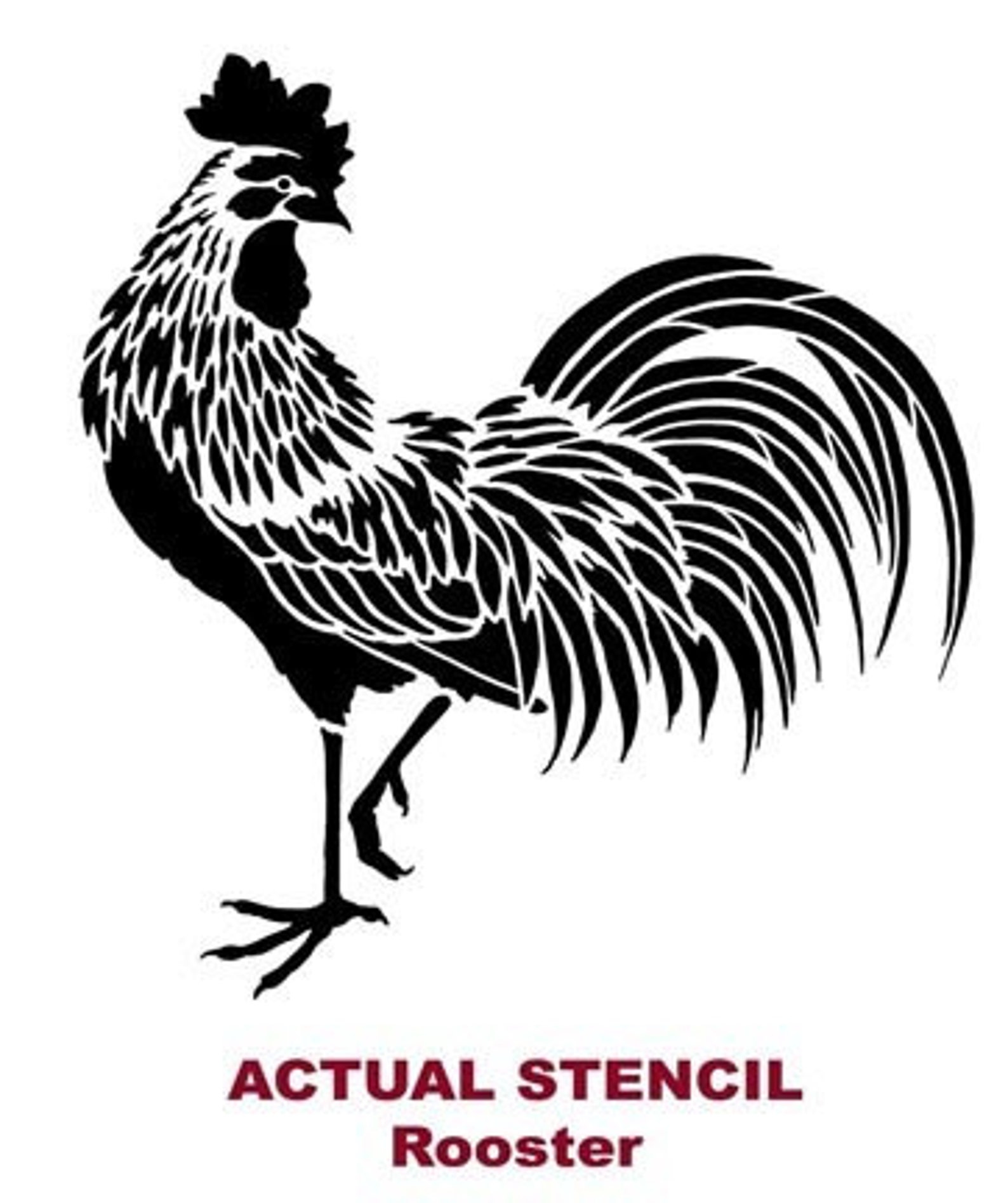 rooster stencil easy reusable stencils for diy decor etsy