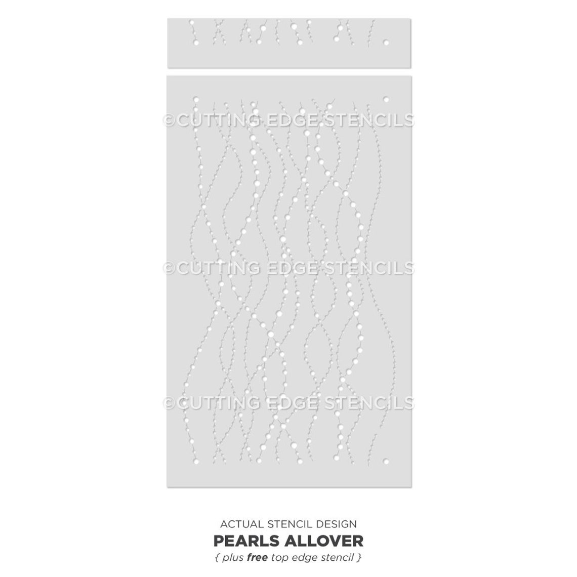 Pearls Wall Stencil LARGE WALL STENCILS Instead of Wallpaper Etsy