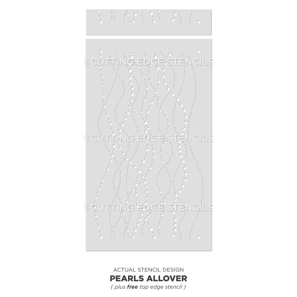 Pearls Wall Stencil LARGE WALL STENCILS Instead of Wallpaper Etsy Australia