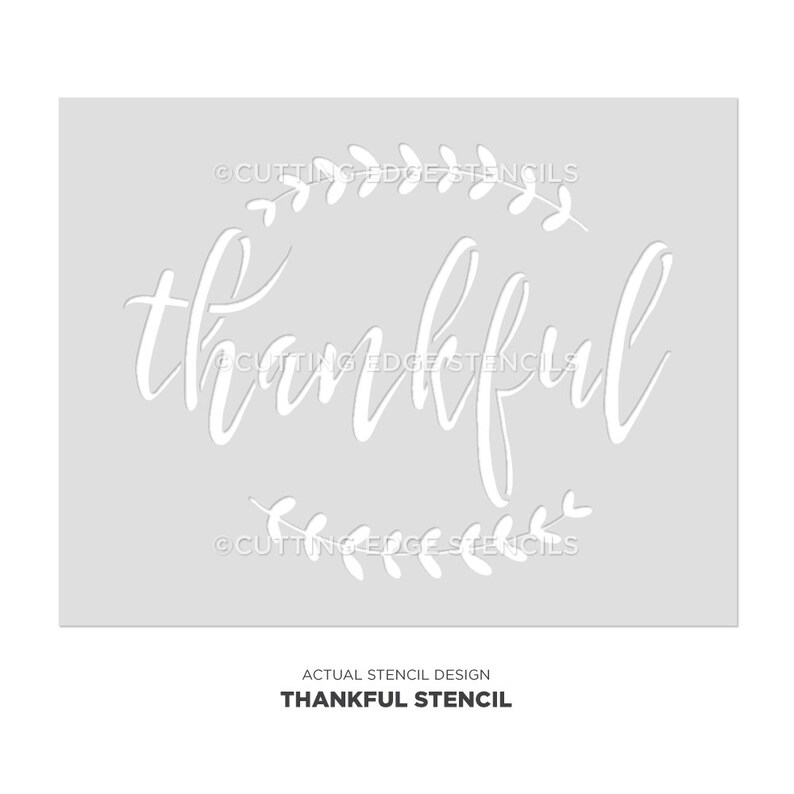 Thankful Sign Stencil Reusable DIY Farmhouse Stencil Etsy thankful-sign-stencil-reusable-diy-farmhouse-stencil-etsy