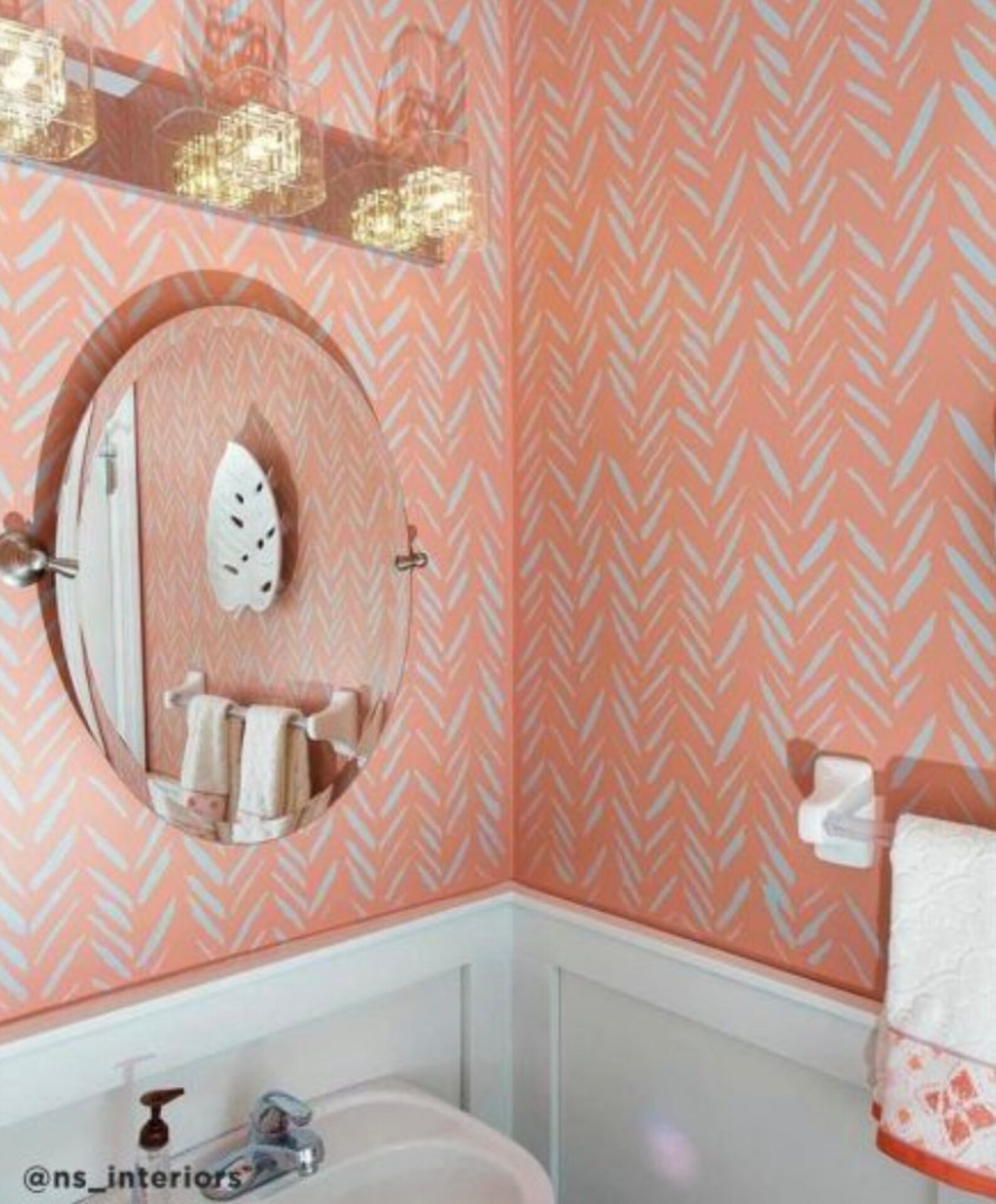 Brush Strokes Wall Stencil LARGE WALL STENCIL Farmhouse Etsy Canada