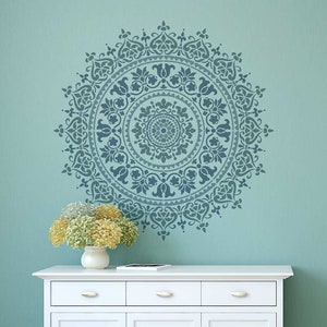 Prosperity Mandala Stencil For Walls MANDALA WALL STENCIL Large Wall Stencil for Painting Stencil on Wood Better than Mandala Decals image 4