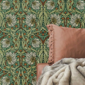 William Morris Pimpernell Wall Stencil Pattern - Designer Wall Stencil - Large Maximalist Design for Quick and Easy DIY Wall Transformation