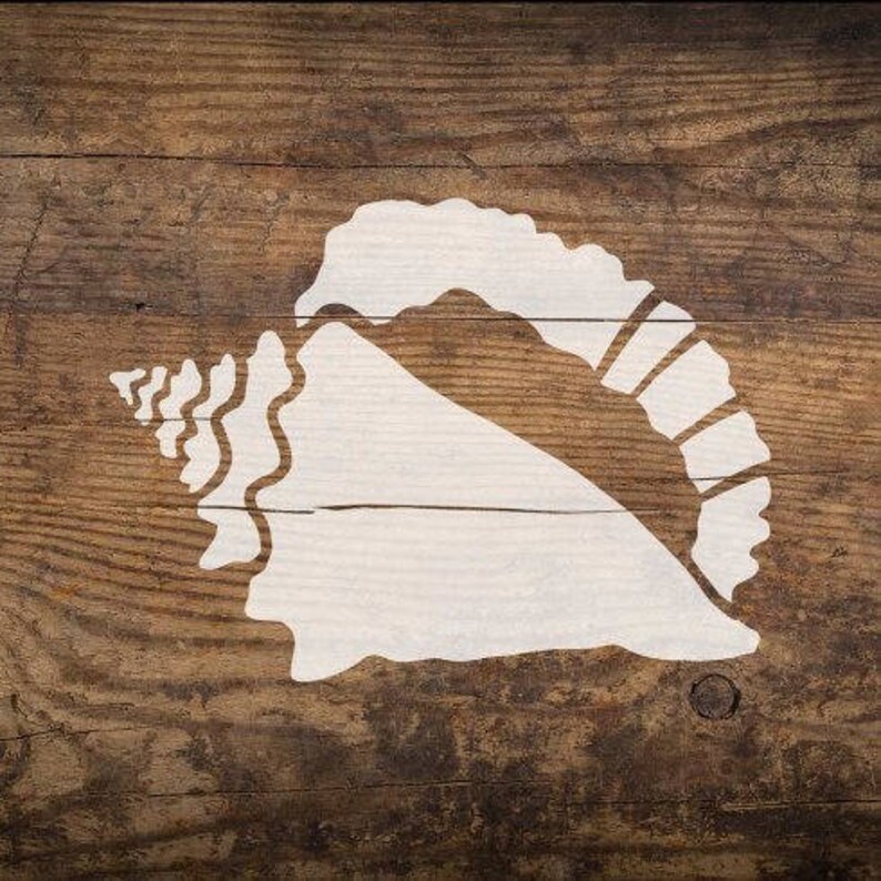 Conch Shell Nautical Stencil - Reusable Stencils - DIY Home Décor ...