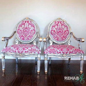 Anna Damask Wall Stencil - LARGE WALL STENCILS Instead of Wallpaper ...