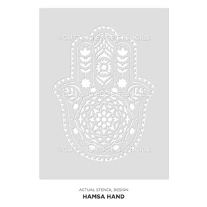 Hamsa Hand Stencil for Walls – MANDALA WALL STENCIL - Large Mandala ...