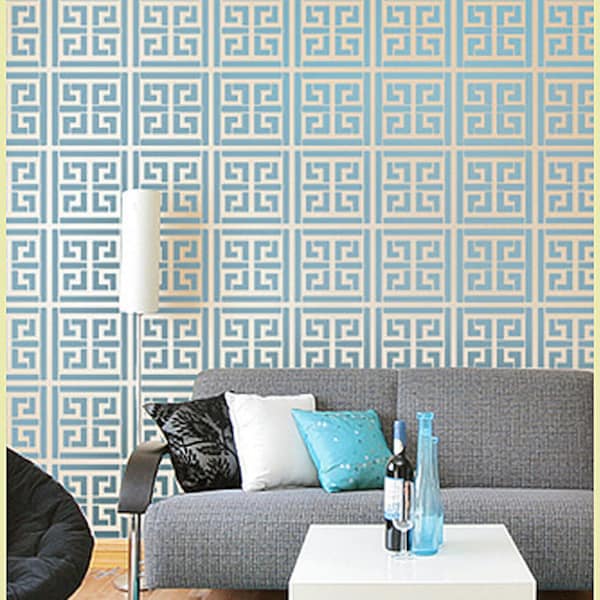 Athena Allover Stencil - Better Than Wallpaper! DIY Home Décor - Easy DIY Wall Décor