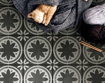 Primavera Tile Stencil - Cement TILE STENCILS for Painting your old Tile - DIY Stenciled Tiles - Reusable Tile Stencils for Tile Makeover