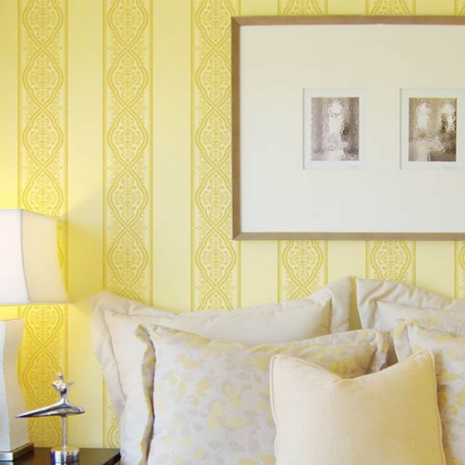 Bella Stripe Wall Stencil Reusable Stencils for Walls Etsy