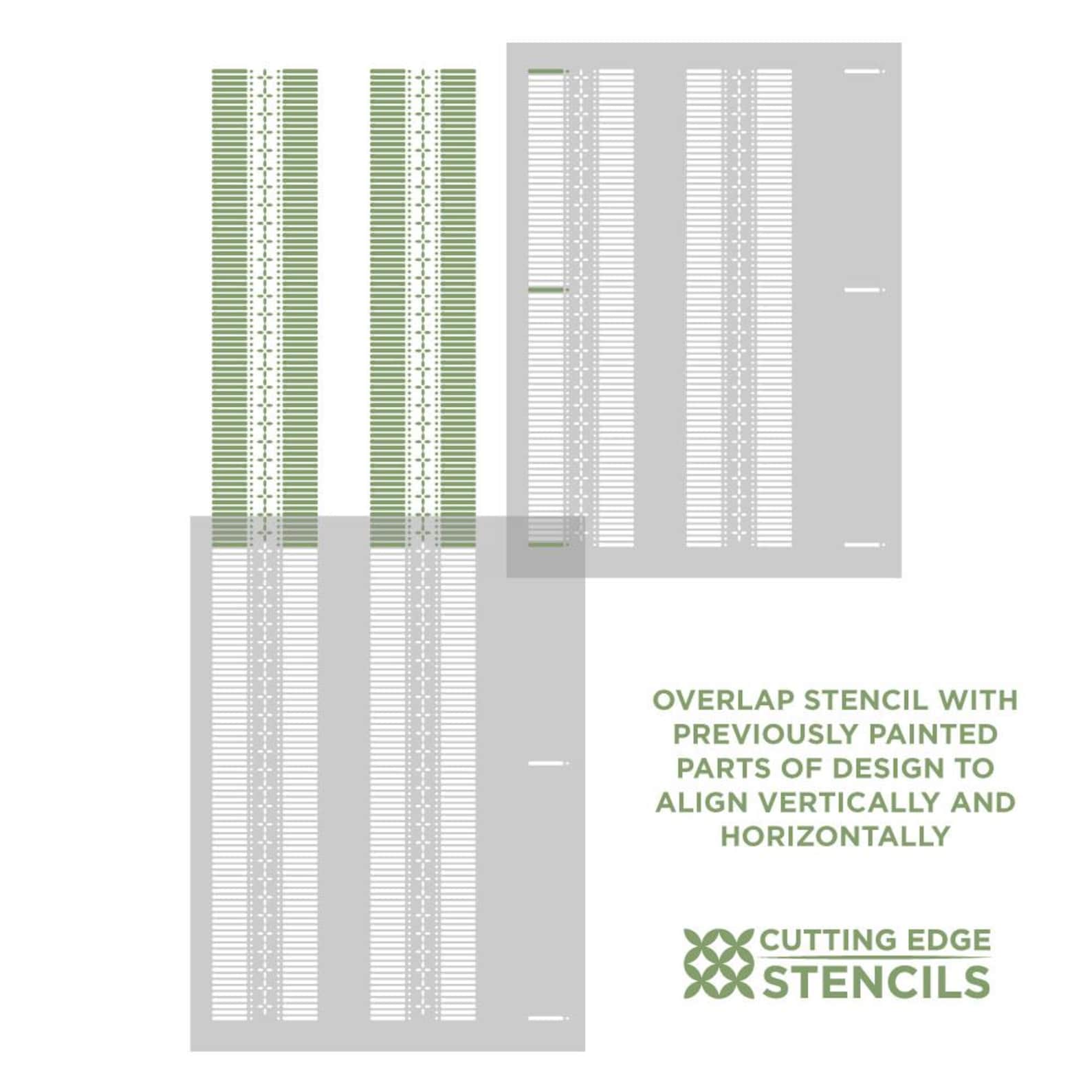 Regency Ribbon Stripe Stencil - Stencils for DIY Wall Transformation ...