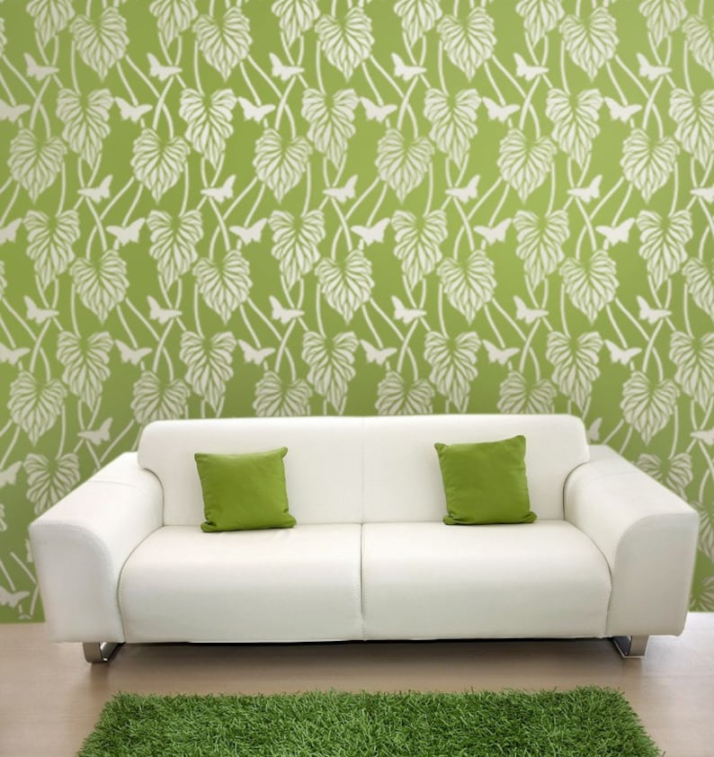 Large Stencil Amazon Wallpaper Stencils for DIY Home Decor Etsy