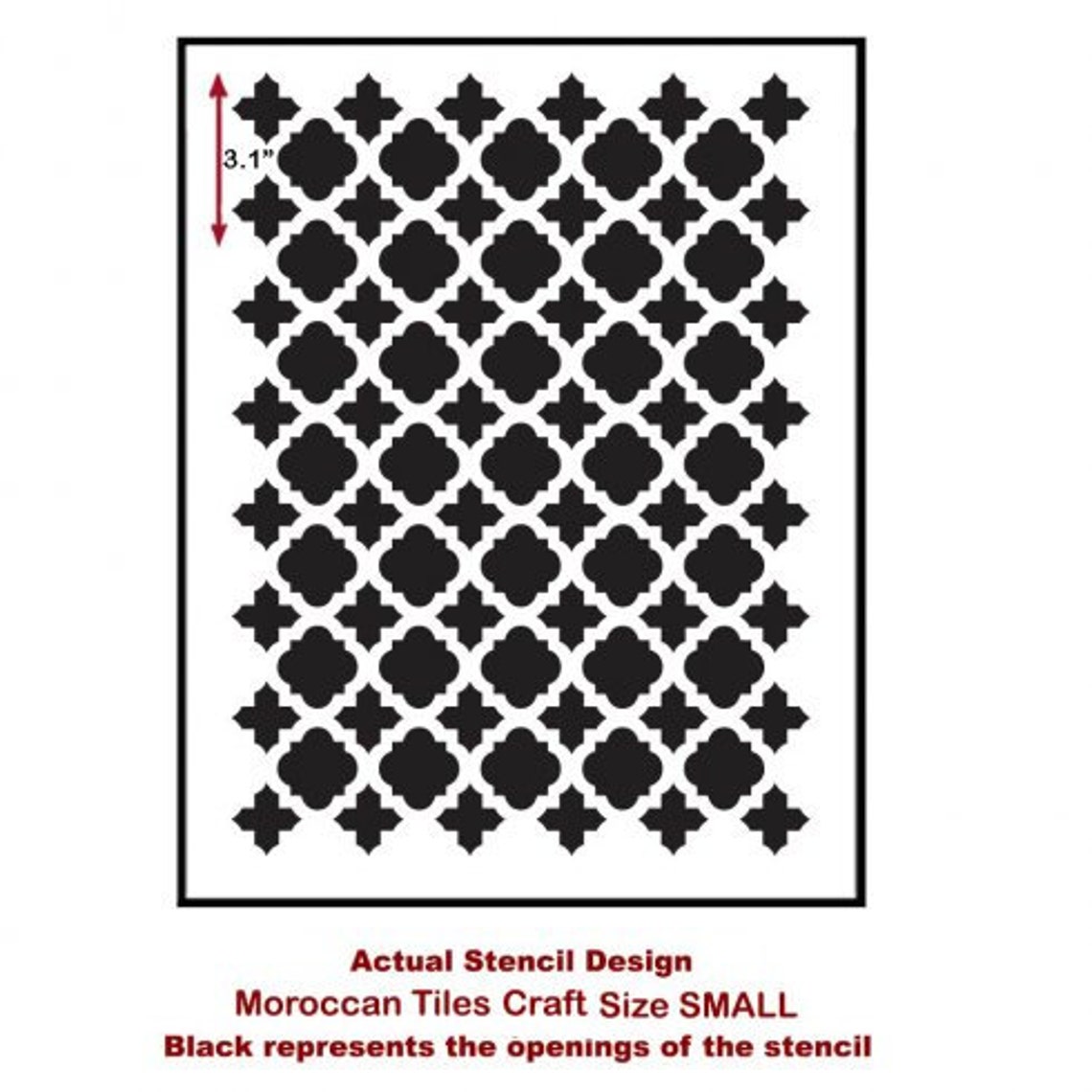 Moroccan Tiles Craft Stencil - Reusable Stencils for DIY Home Decor - Etsy