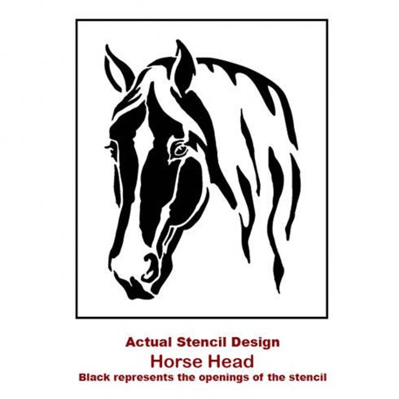 Horse Head Wall Stencil Reusable Stencils DIY Home Décor Etsy