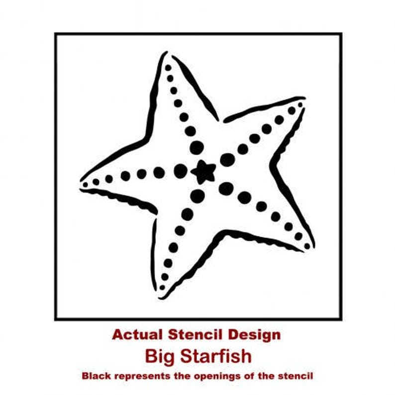 Big Starfish Wall Art Stencil WALL STENCILS Instead of Etsy