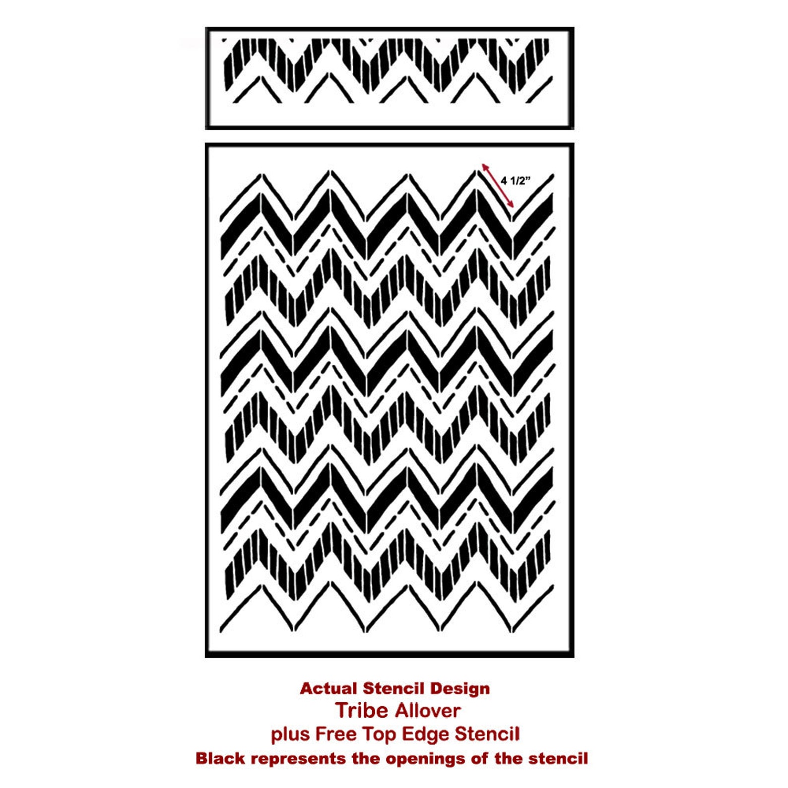 Tribe Allover Stencil Reusable Stencil Patterns for Walls - Etsy
