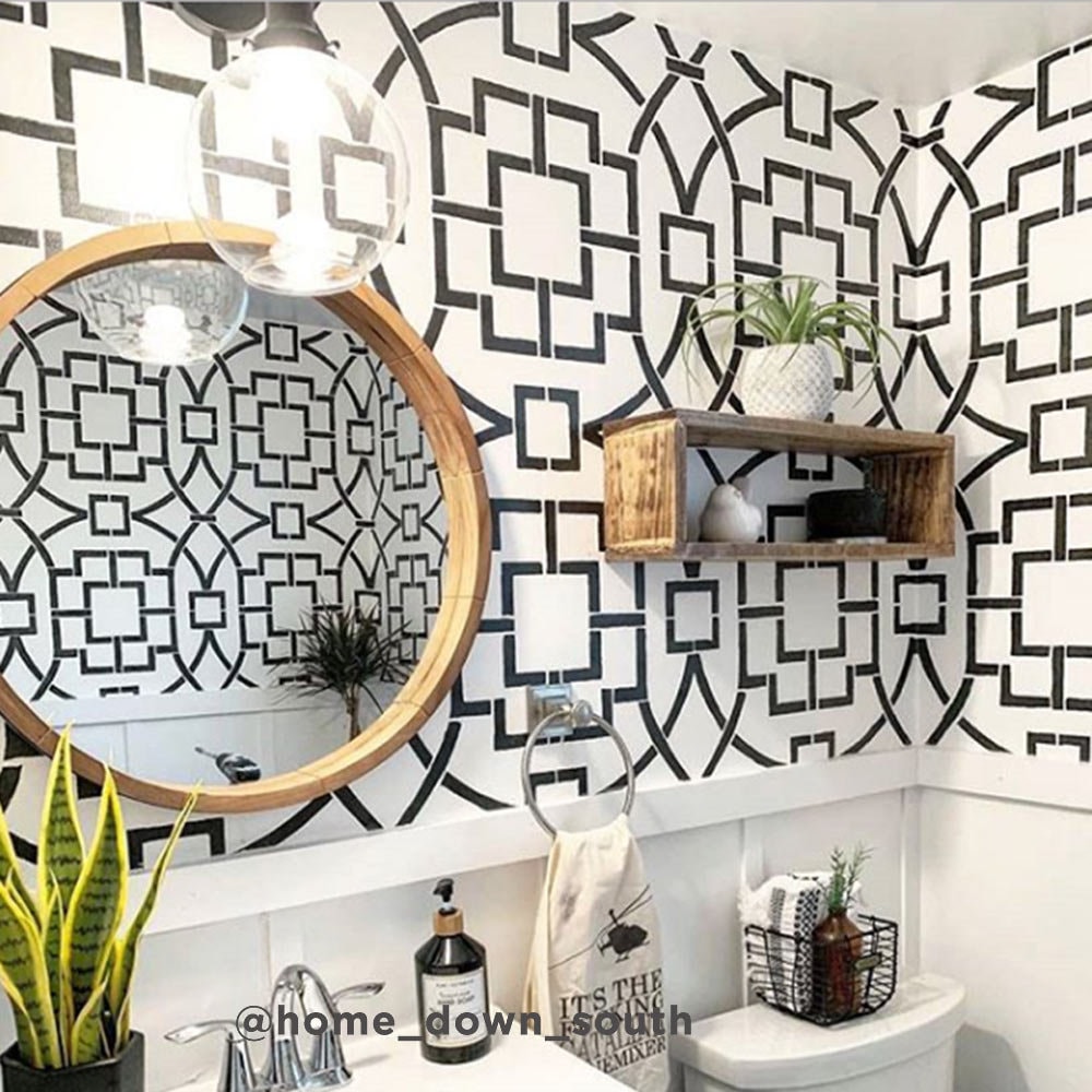 Tea House Trellis Stencil LARGE WALL STENCILS Instead of Wallpaper Easy to  Use Wall Stencils for a Quick Room Update Stencil for Walls - Etsy