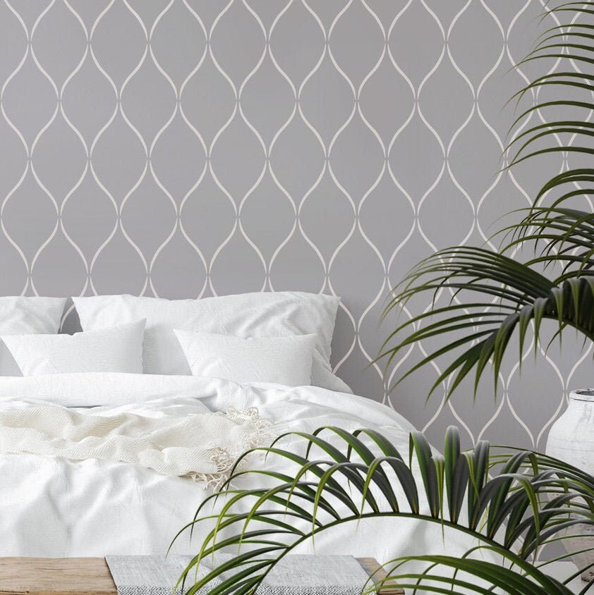 Captivating Wallpaper Stencil Patterns Every Room, Especially Bedrooms —  Page 2 — Stencil Me Pretty