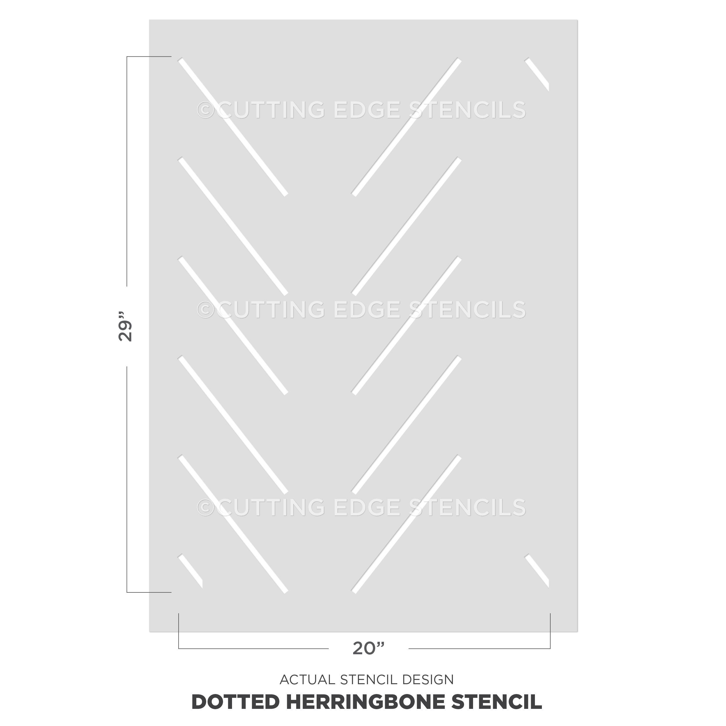 Ella Herringbone Wall Stencil Geometric Wall Stencil for Etsy Canada