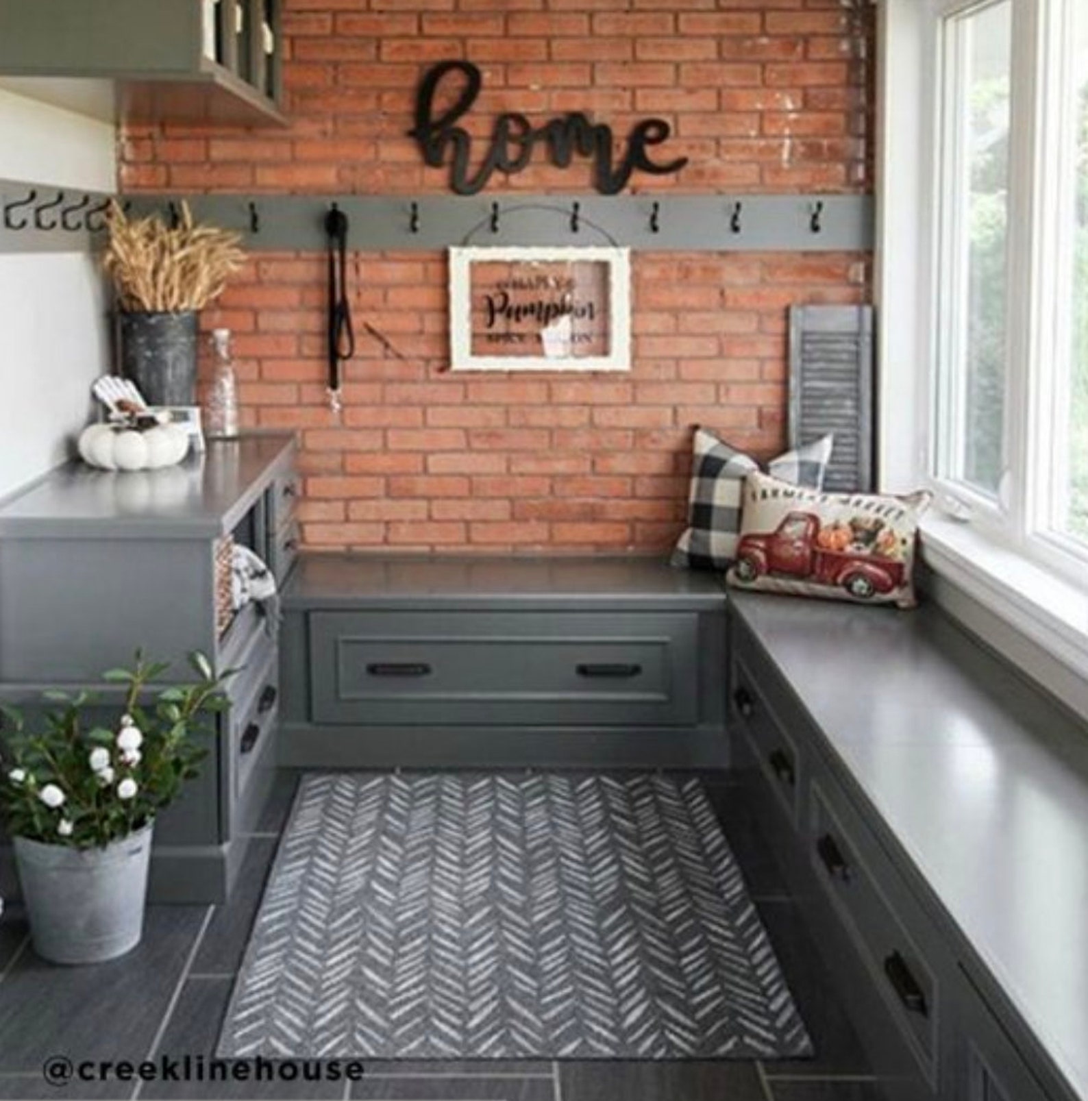 Brush Strokes Wall Stencil LARGE WALL STENCIL Farmhouse Stencils for