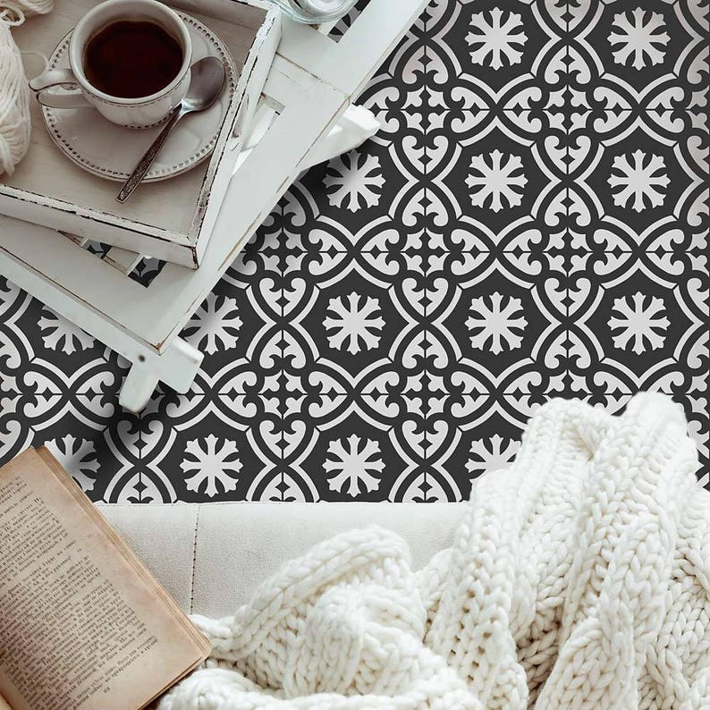 Marlen Tile Stencil Cement Stencils For Diy Painted Image 0