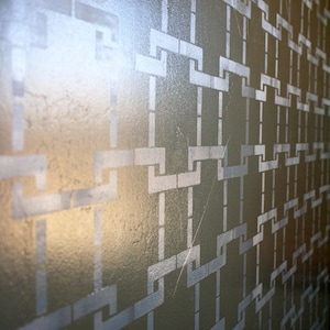 Wall Stencil Missing Link - Geometric stencil design for Wall stenciling - Large Stencil for Painting Walls - Modern stencils - Accent wall