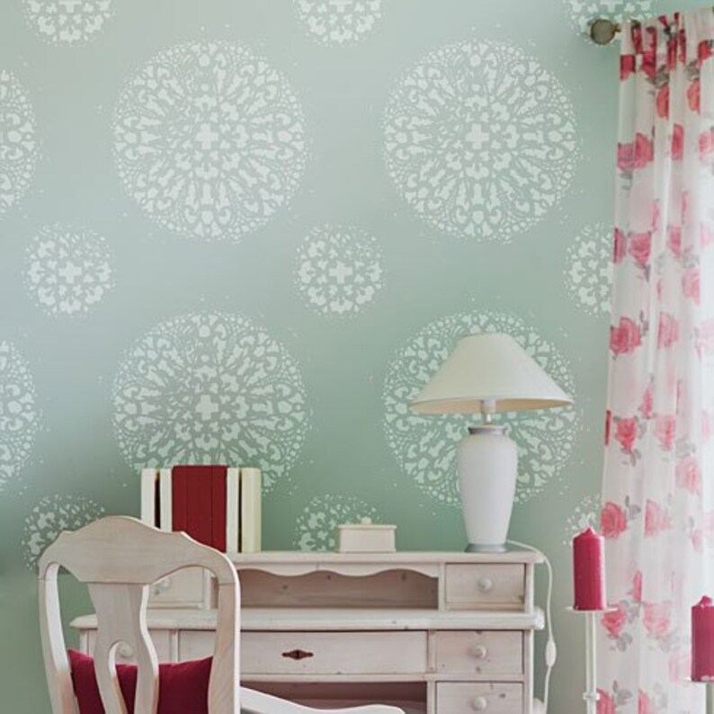 Antico Allover Wall Stencil Reusable Stencil Patterns for Etsy