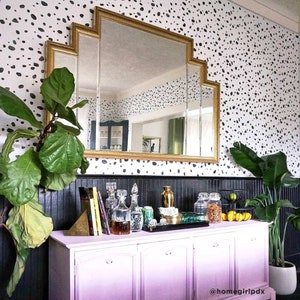 Dalmatian Spots Stencil LARGE WALL STENCILS instead of Wallpaper Easy to Use Wall Stencils for a Quick Room Update Stencils for Walls image 4