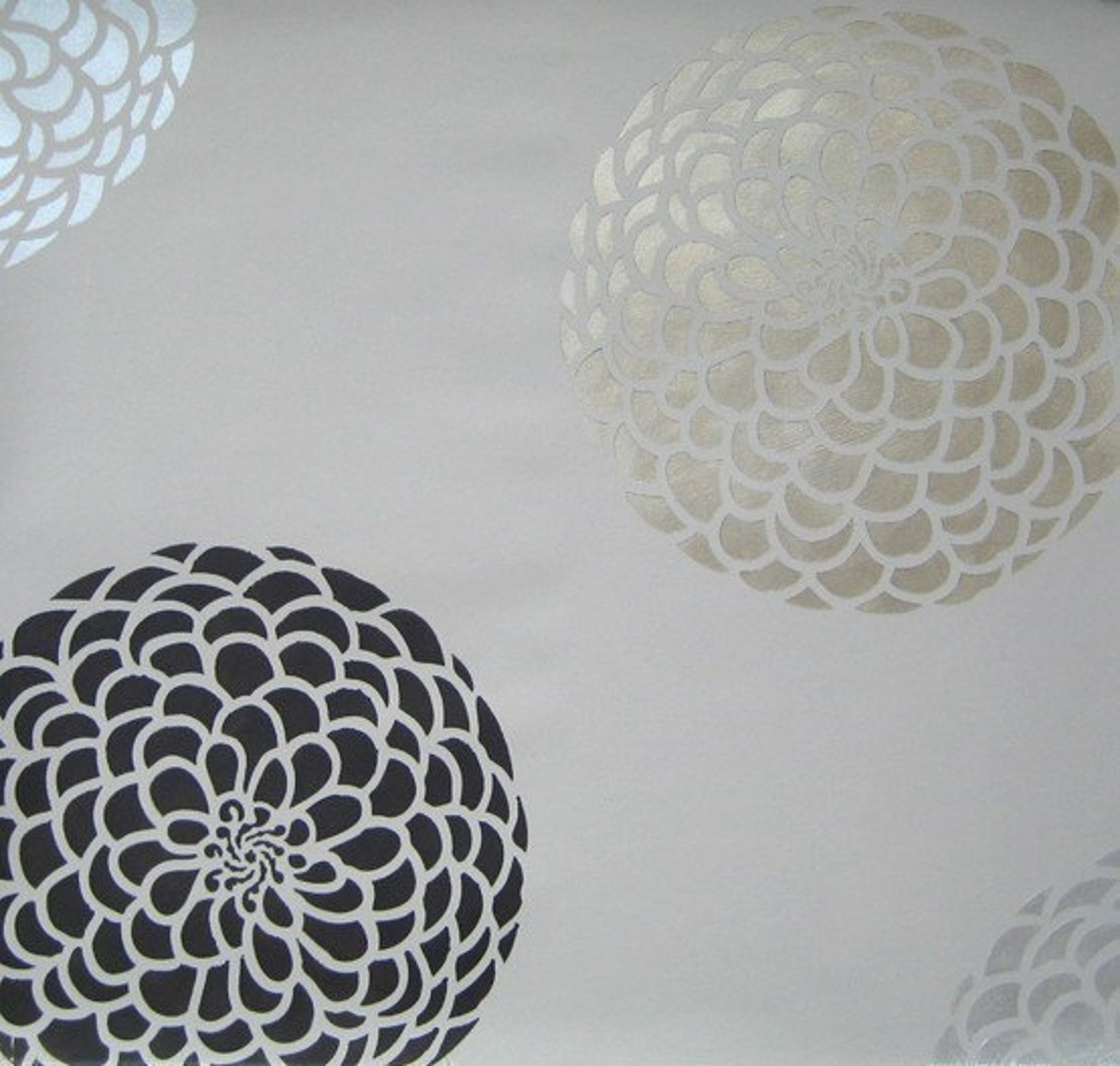 Flower Stencil Zinnia Grande Size Med Reusable Wall Stencils Etsy