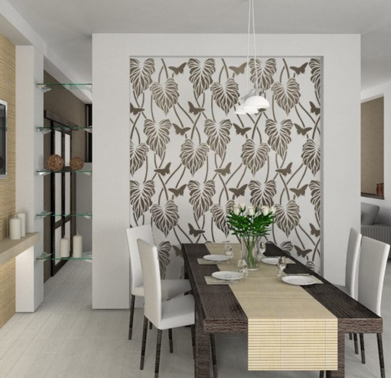 Large Stencil Amazon Wallpaper Stencils for DIY Home Decor Etsy