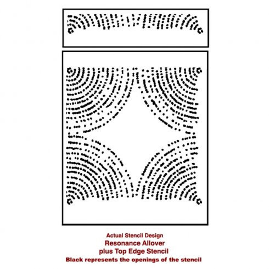 Resonance Allover Stencil Pattern DIY home décor Easy DIY Etsy