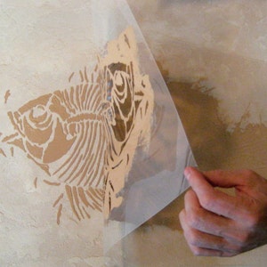 Steinstiftung-prähistorische Fern-erhöhter Plaster-Schablonen Bild 4