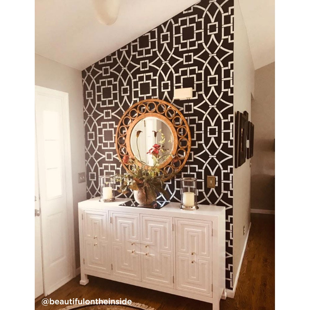 Tea House Trellis Stencil LARGE WALL STENCILS Instead of Etsy UK