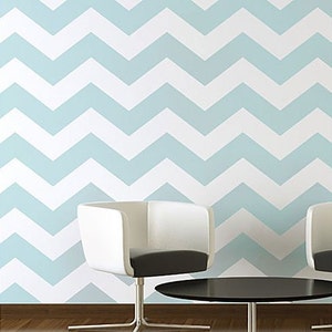 Chevron Stencil LG Large Stencil for Painting Reusable Wall stencil pattern Geometric stencils instead of wallpaper for easy DIY paint image 2