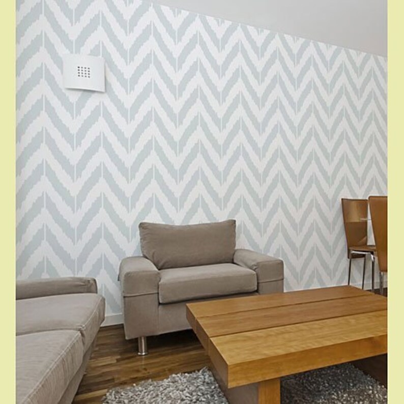 Ikat Zig zag Stencil Reusable Stencil Patterns For Walls Etsy ikat-zig-zag-stencil-reusable-stencil-patterns-for-walls-etsy