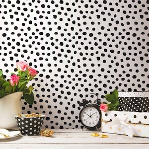 Wild Spots Allover Stencil - Better than Wallpaper - Great and Easy DIY Home Decor Improvement