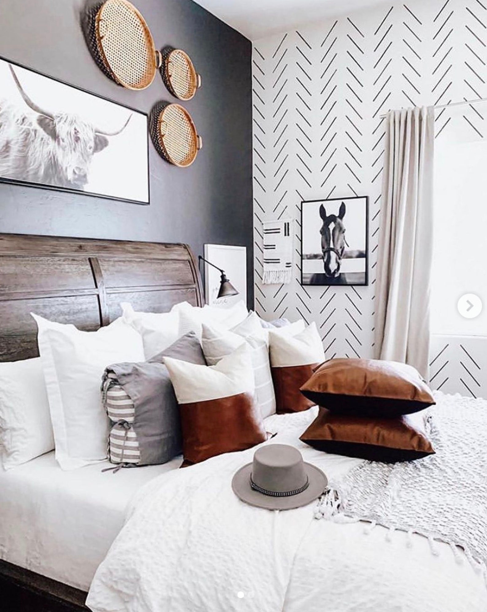 Ella Herringbone Wall Stencil Geometric Wall Stencil for Etsy Canada